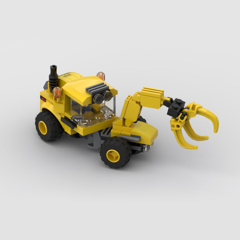 Heavy Haul Green Truck with Yellow Loader